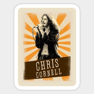 Vintage Aesthetic Chris Cornell 1990s Sticker